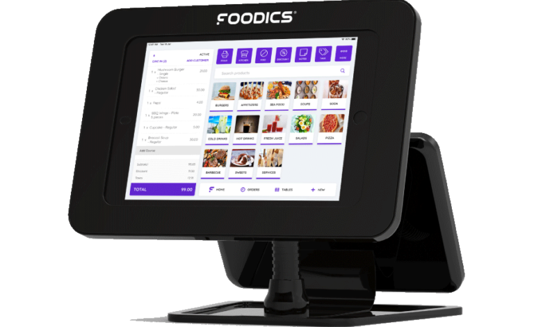 Foodics POS screen for restaurant management system
